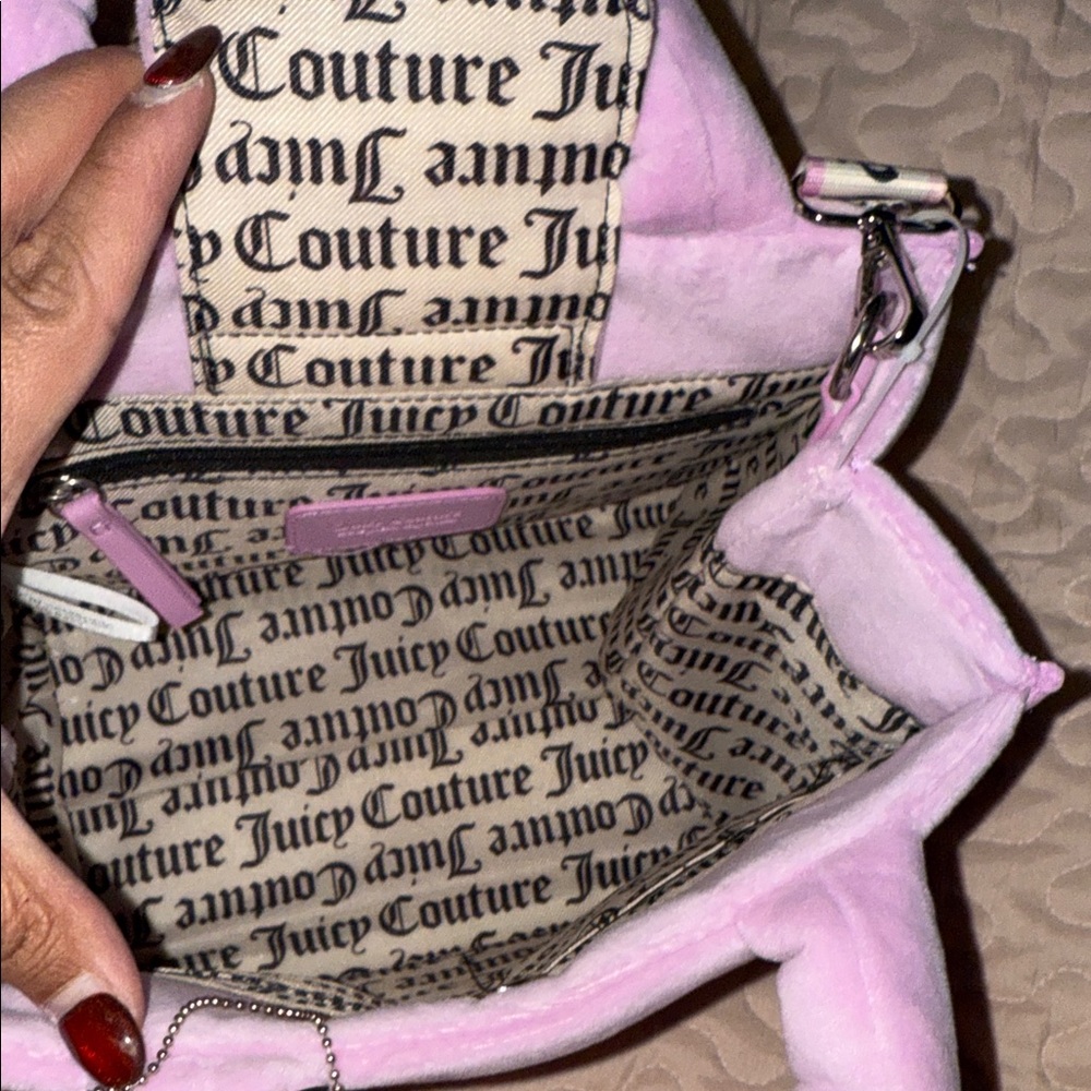 Juicy Couture Pink Mini Bag with Rhinestone Detail - Picture 6 of 6